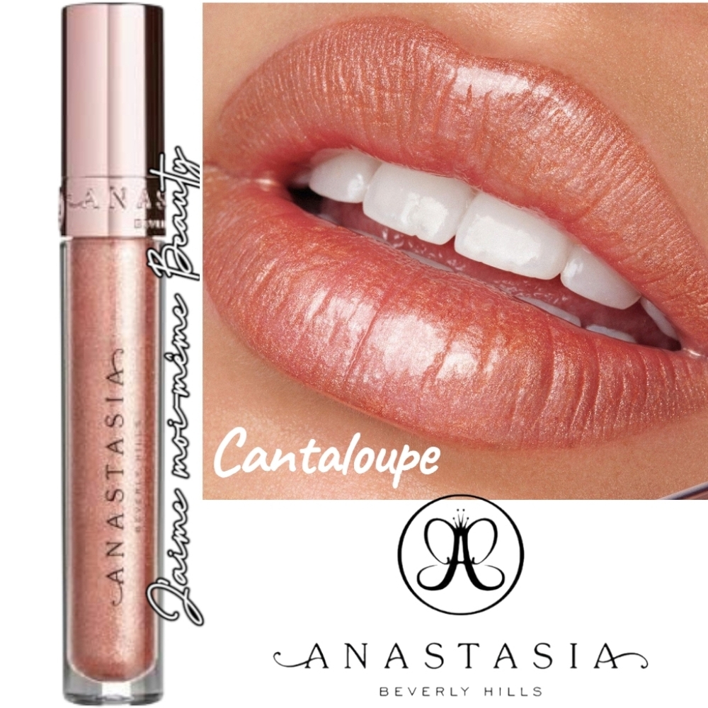 Anastasia Beverly Hills Canteloupe Lip Gloss- Shimmering Peachy Pink Beige